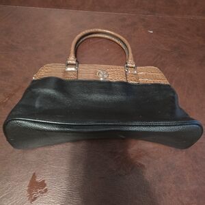 Giani Bernini Black and Brown Satchel